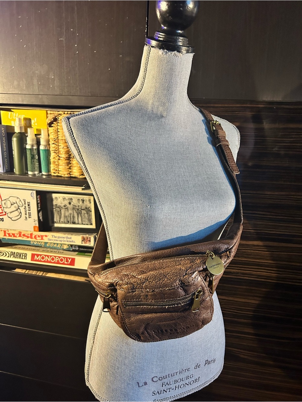 Liebeskind Berlin Brown Leather Crossbody Belt Bag